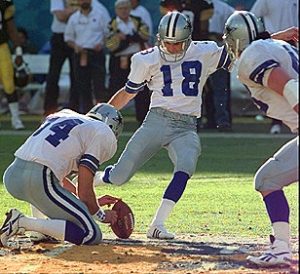 Cowboys Blog - Cowboys CTK: Chris Boniol Kicks #18 Through The Crossbars 1