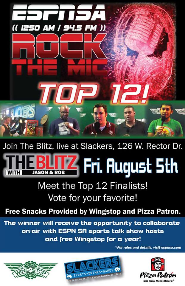 The Star News - Event: ESPN's Rock The Mic Broadcast At Slackers Sports Bar In San Antonio, Friday Aug 5 From 4-7 PM 1