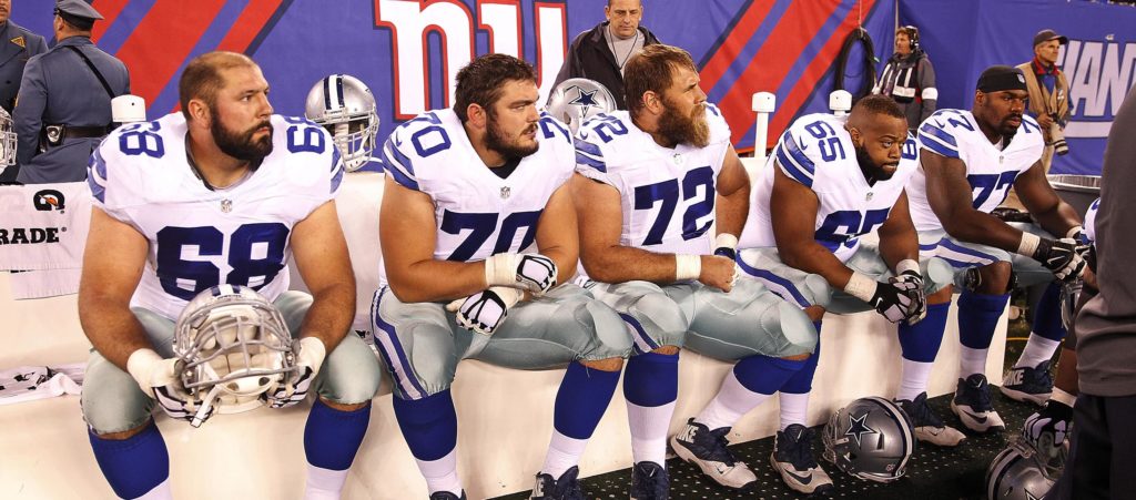Offensive Line, Doug Free, Zack Martin, Travis Frederick, Ronald Leary, Ron Leary, Tyron Smith