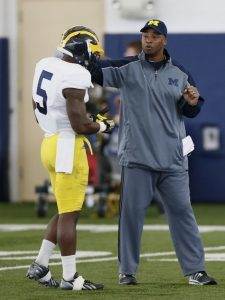 S Coach Greg Jackson and S Jabrill Peppers