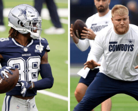 WR CeeDee Lamb, C Tyler Biadasz Make PFF All-Rookie Team for Weeks 1-4