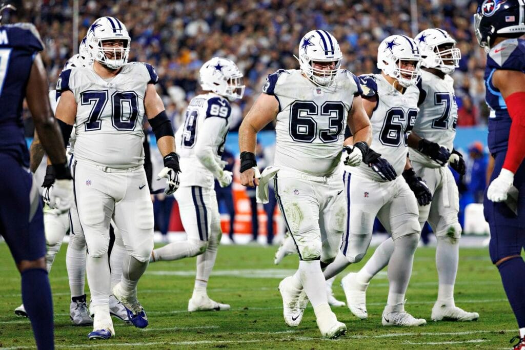 The title of NFC East’s best offensive line no longer belongs to Dallas