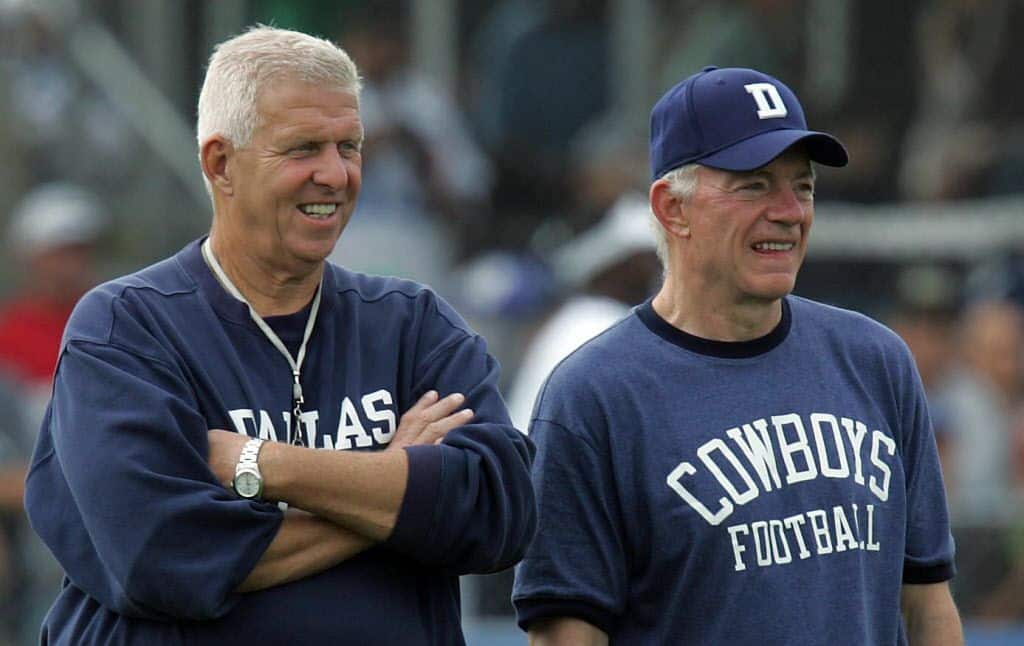 Bill Parcells and Jerry Jones.