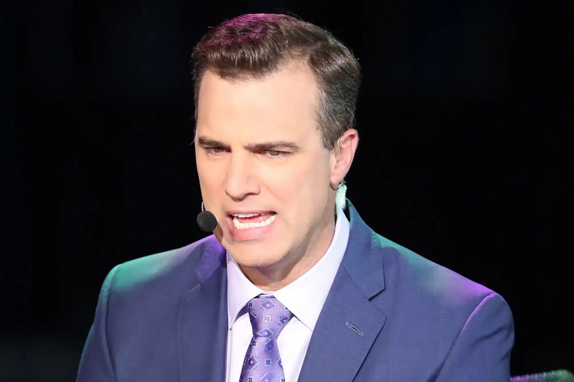 Daniel Jeremiah draft expert speaks during a live NFL Draft analysis broadcast