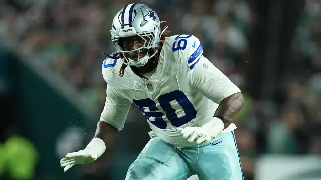 Tyler Guyton sets up in pass protection for the Dallas Cowboys as his clock starts ticking, but Dallas still has one reason not to panic.