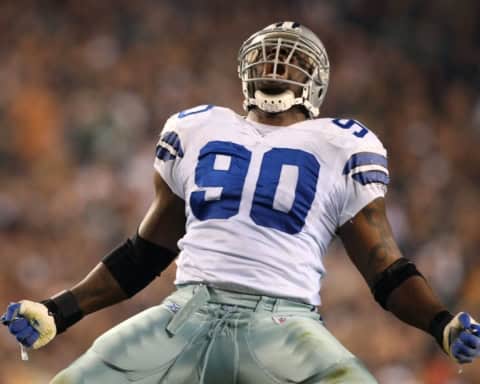 Jay Ratliff celebrates in a Dallas Cowboys uniform for Defense First: PFF Missed the Mark on the All-Cowboys List