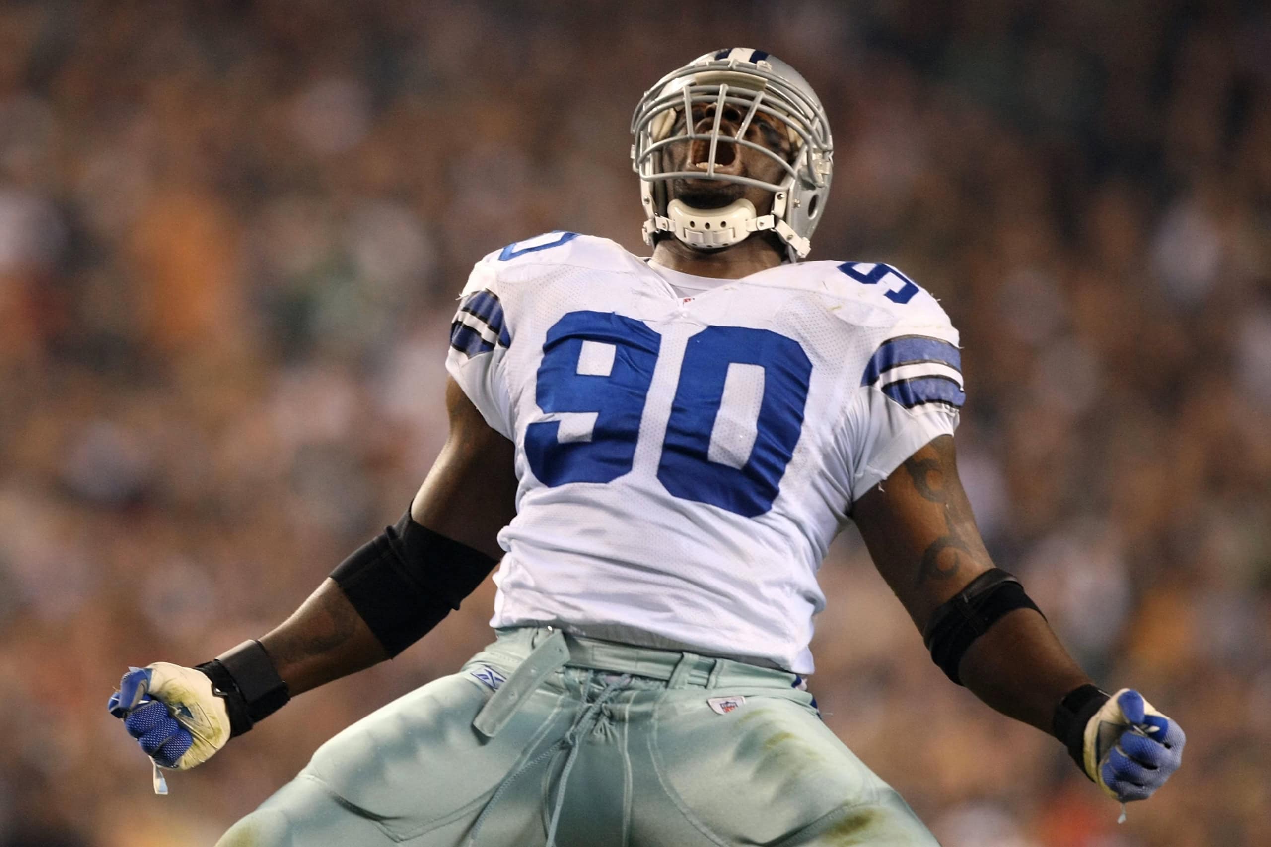 Jay Ratliff celebrates in a Dallas Cowboys uniform for Defense First: PFF Missed the Mark on the All-Cowboys List