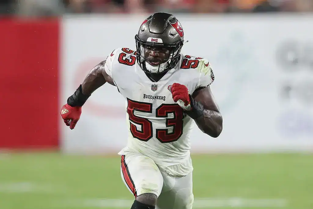 Olakunle Fatukasi runs downfield before joining the list of players worked out by the Cowboys