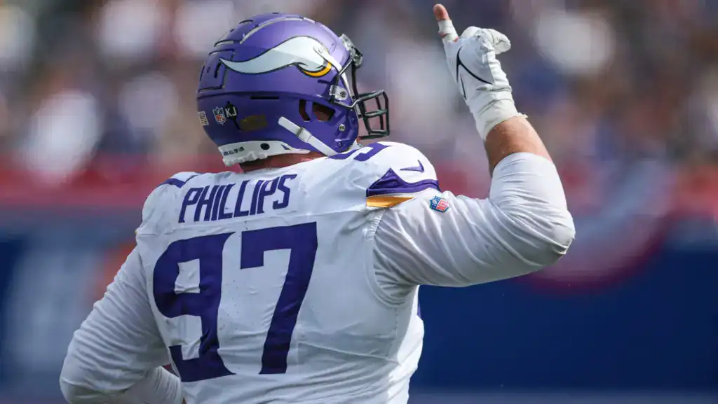 Marcus Dixon is the Biggest Cowboys 2026 Addition Not Named Christian Parker Vikings defensive lineman, Harrison Phillips, celebrates as Marcus Dixon Cowboys 2026 addition discussion focuses on fixing Dallas up front