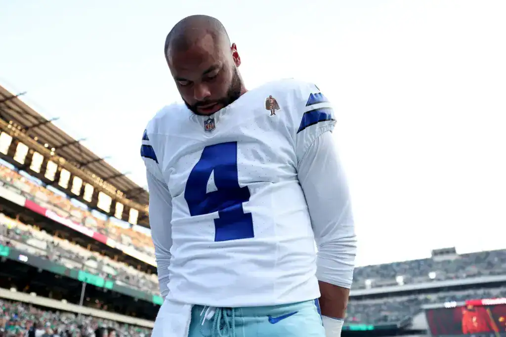 Dak Prescott's Numbers Expose the Problem Going Into 2025 Dak Prescott walks off the field after a Cowboys game as his 2024 numbers raise questions going into 2025