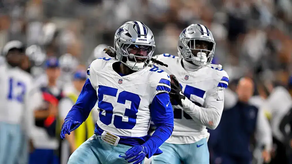 26' Cowboys Pass Rush Depth Flashed Versus Seattle Dallas Cowboys defensive end James Houston celebrates after making an impact with the pass rush.