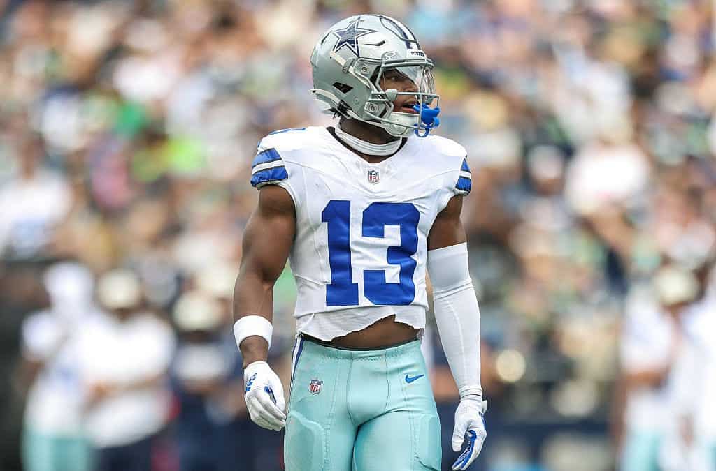 2 Cowboys' Rookies Face the Lamar Jackson Test Cowboys rookie all-purpose defender Caleb Downs looks into the backfield.