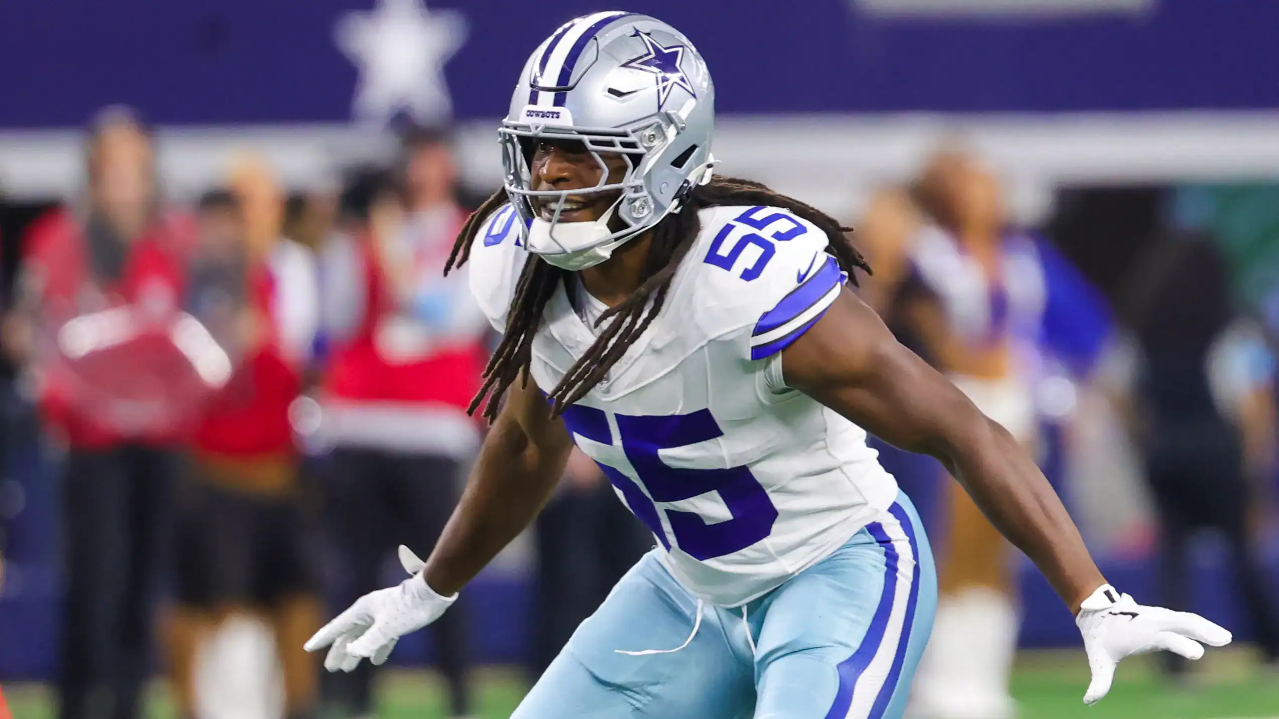 Cowboys rookie linebacker Jaishawn Barham will wear the green dot for the foreseeable future.