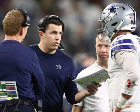 Kellen Moore, Jason Garrett, Dak Prescott