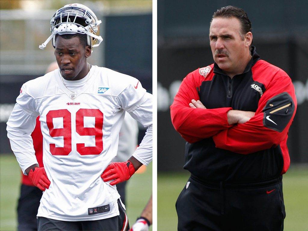 Aldon Smith and Jim Tomsula: “Reunited and it Feels So Good”