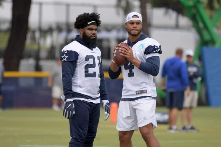 Ezekiel Elliott, Dak Prescott, training camp