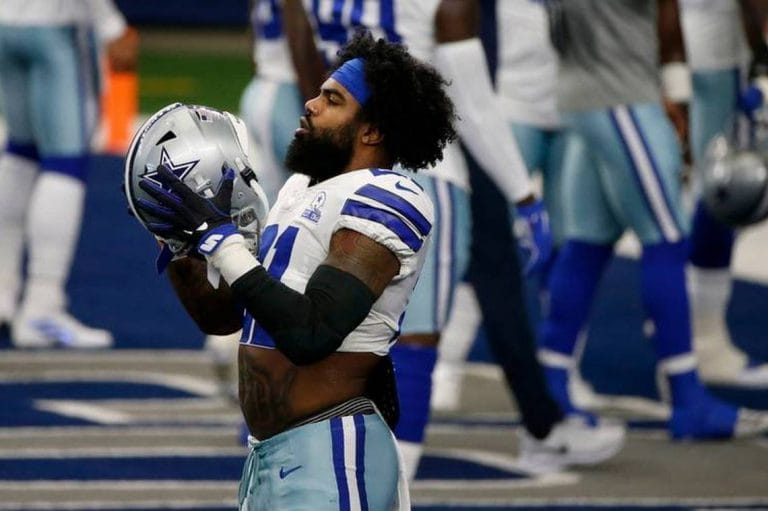 Cowboys' Elliott on Track to Play vs Eagles, Responds to Critics