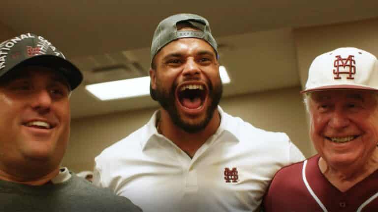 Watch: Dak Prescott Congratulates Mississippi State after College World Series Title