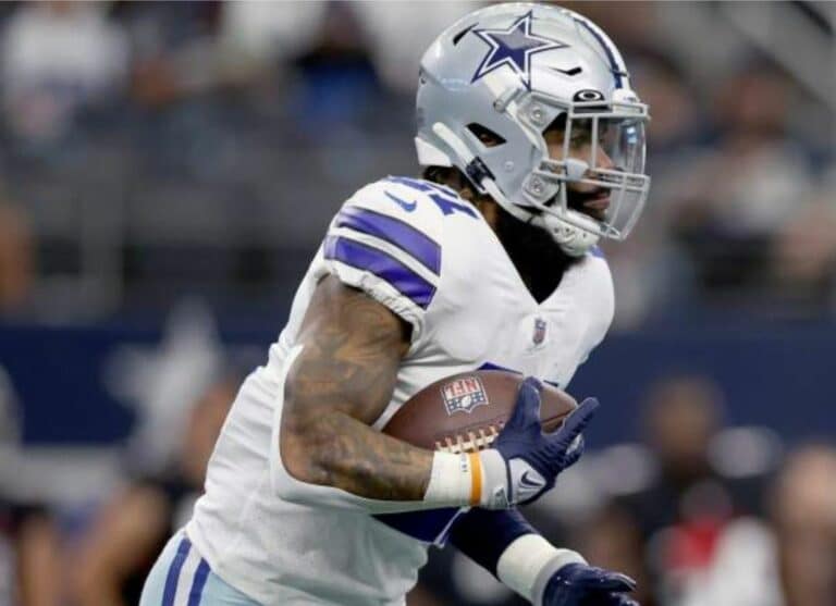 Cowboys' RB Ezekiel Elliott Reaches 1,000 Yards Rushing After Gritty Performance vs Eagles