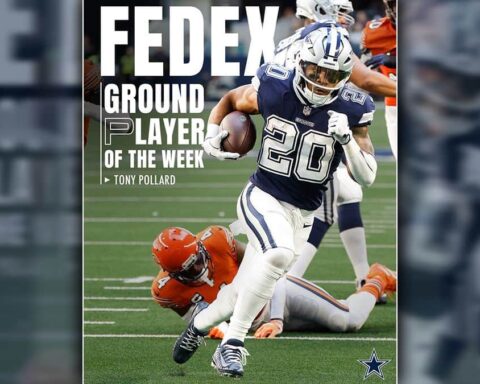 Tony Pollard voted week 8 FedEx Ground Player of the Week
