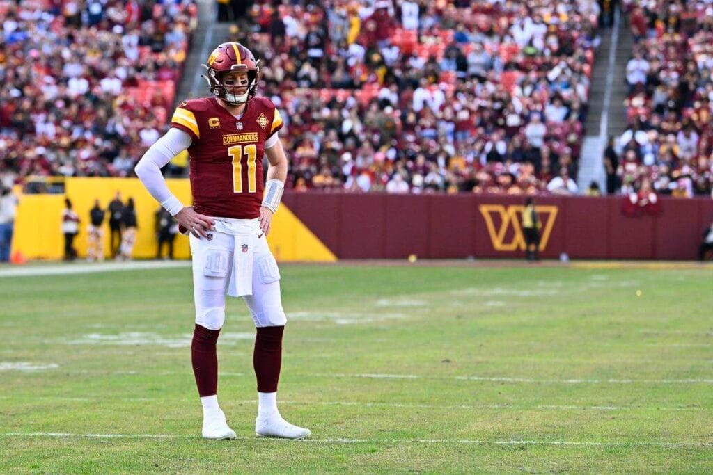 Washington Commanders release Carson Wentz after useless season