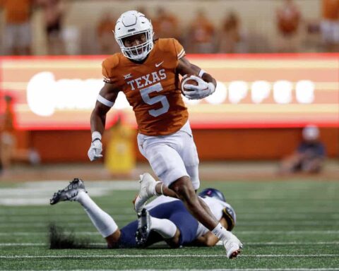 The Dallas Cowboys select Bijan Robinson 1